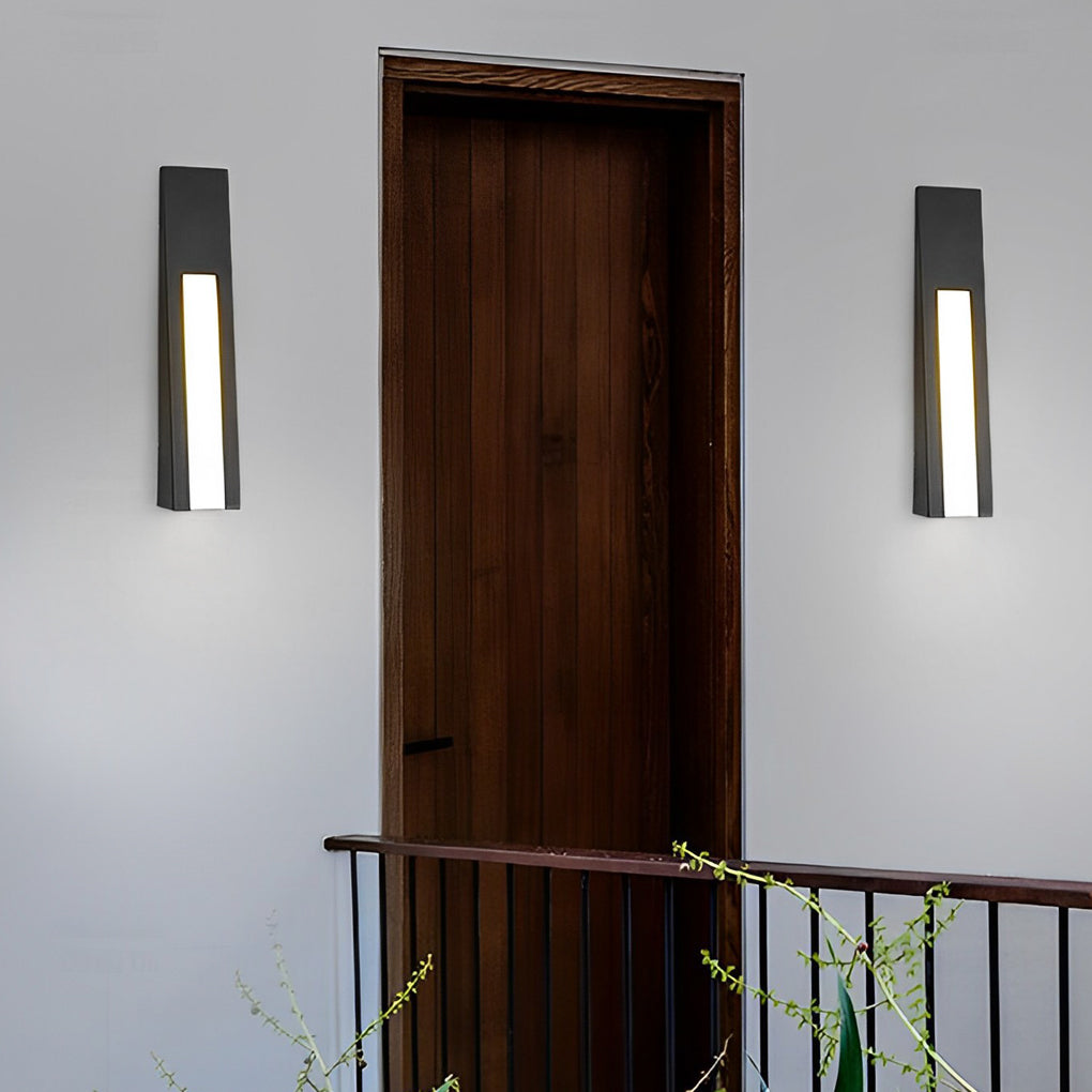 Minimalist LED Waterproof Black Modern Outdoor Wall Lamp Exterior Lights