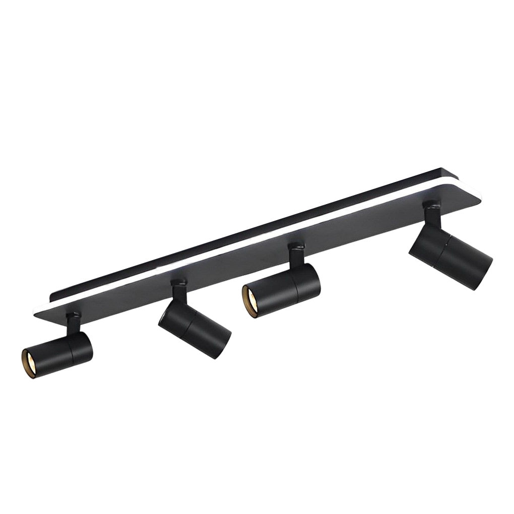 Minimalist Long Rectangular 2/3/4 Light LED Flush Mount Adjustable Spotlight