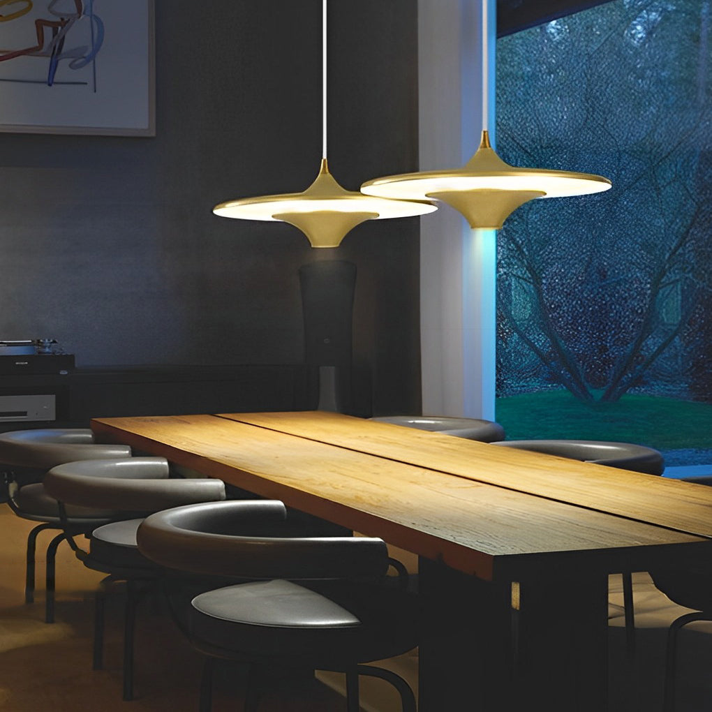 Adjustable Creative Round COB Nordic Pendant Lights Hanging Ceiling Lamp