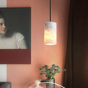 Minimalist Cylindrical Marmoreal 3 Step Dimming Nordic Pendant Lights - Dazuma
