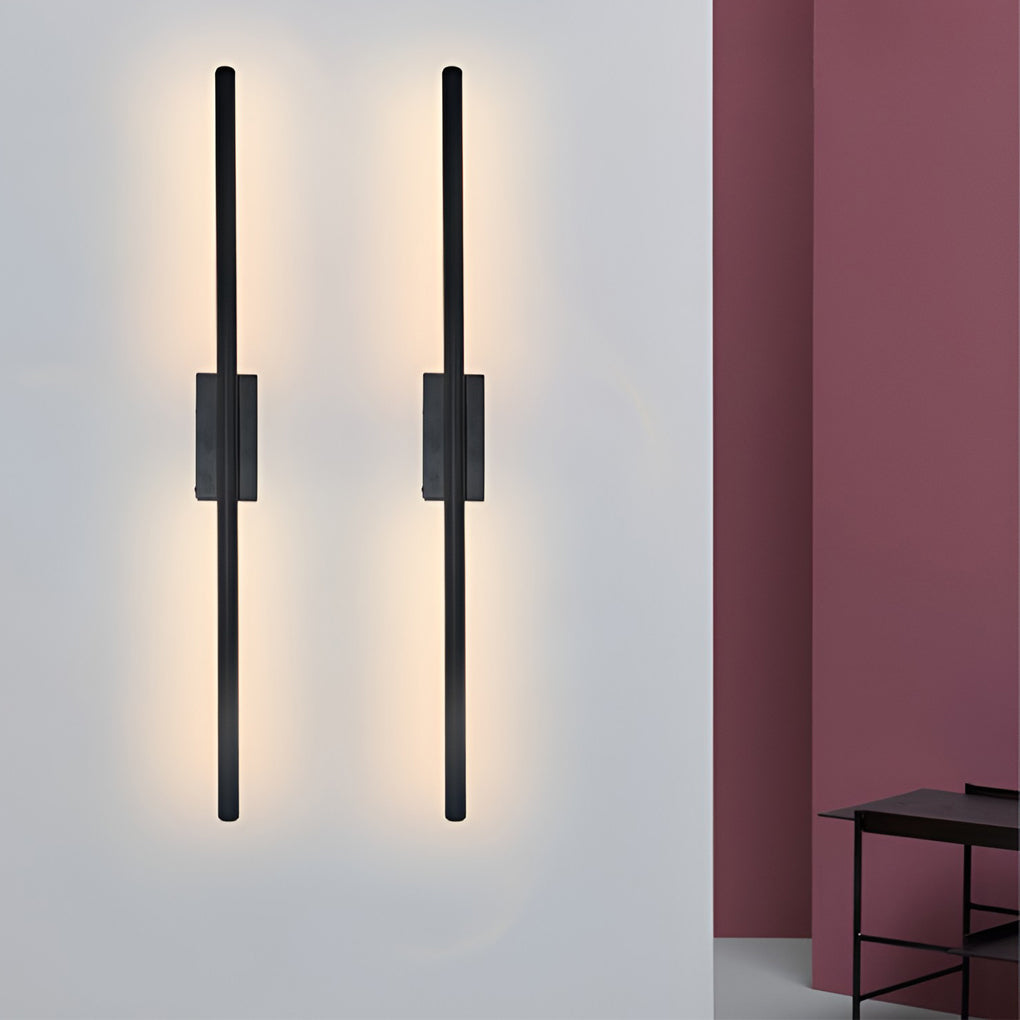 Electroplated Metal Strip LED Modern Wall Sconce Lighting Wall Lamp