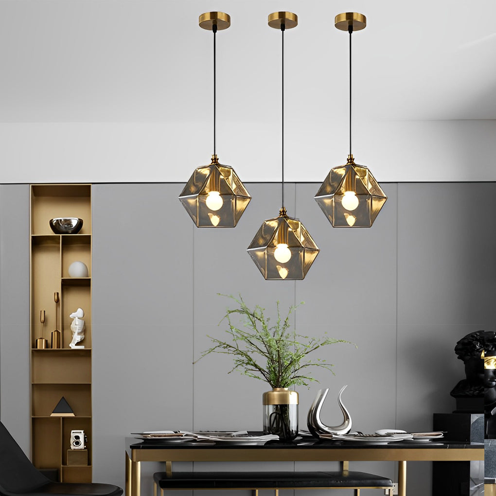 Creative Design Glass Metal Nordic Pendant Light Kitchen Island Lighting