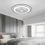 Intelligent Timing Mute LED Modern Bladeless Ceiling Fans with Light - Dazuma