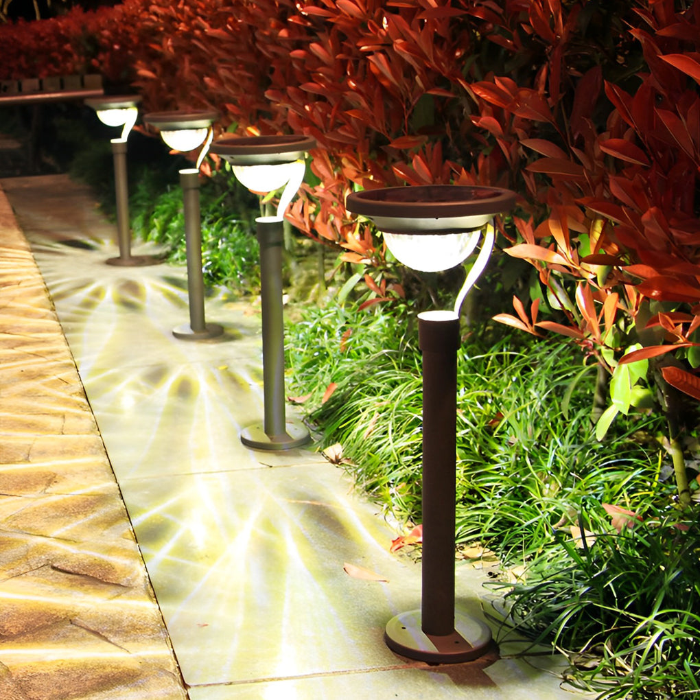 Modern Solar Lawn Lamp Half-Sphere LED Outdoor Light