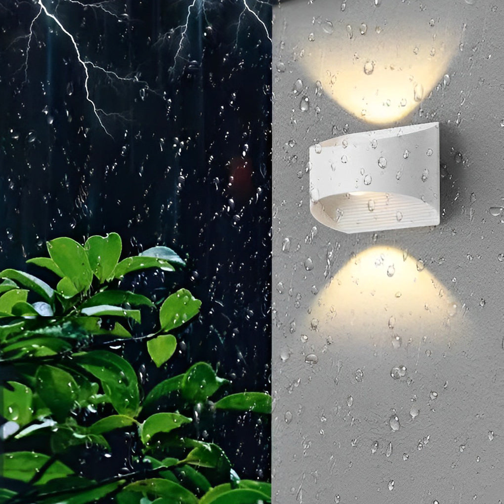 Unique Up and Down Lighting LED Waterproof Modern Exterior Wall Lights