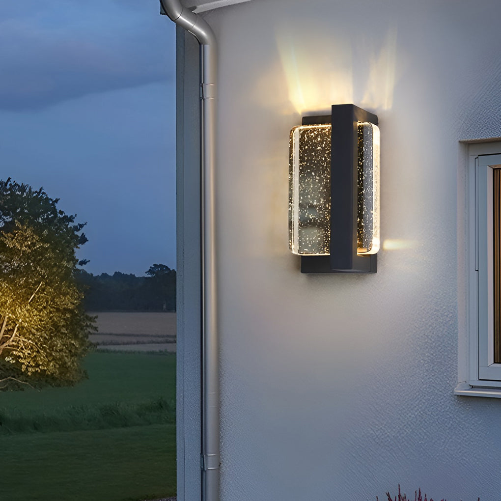 Creative Crystal Waterproof Modern Outdoor Wall Lamp Wall Sconce Lighting