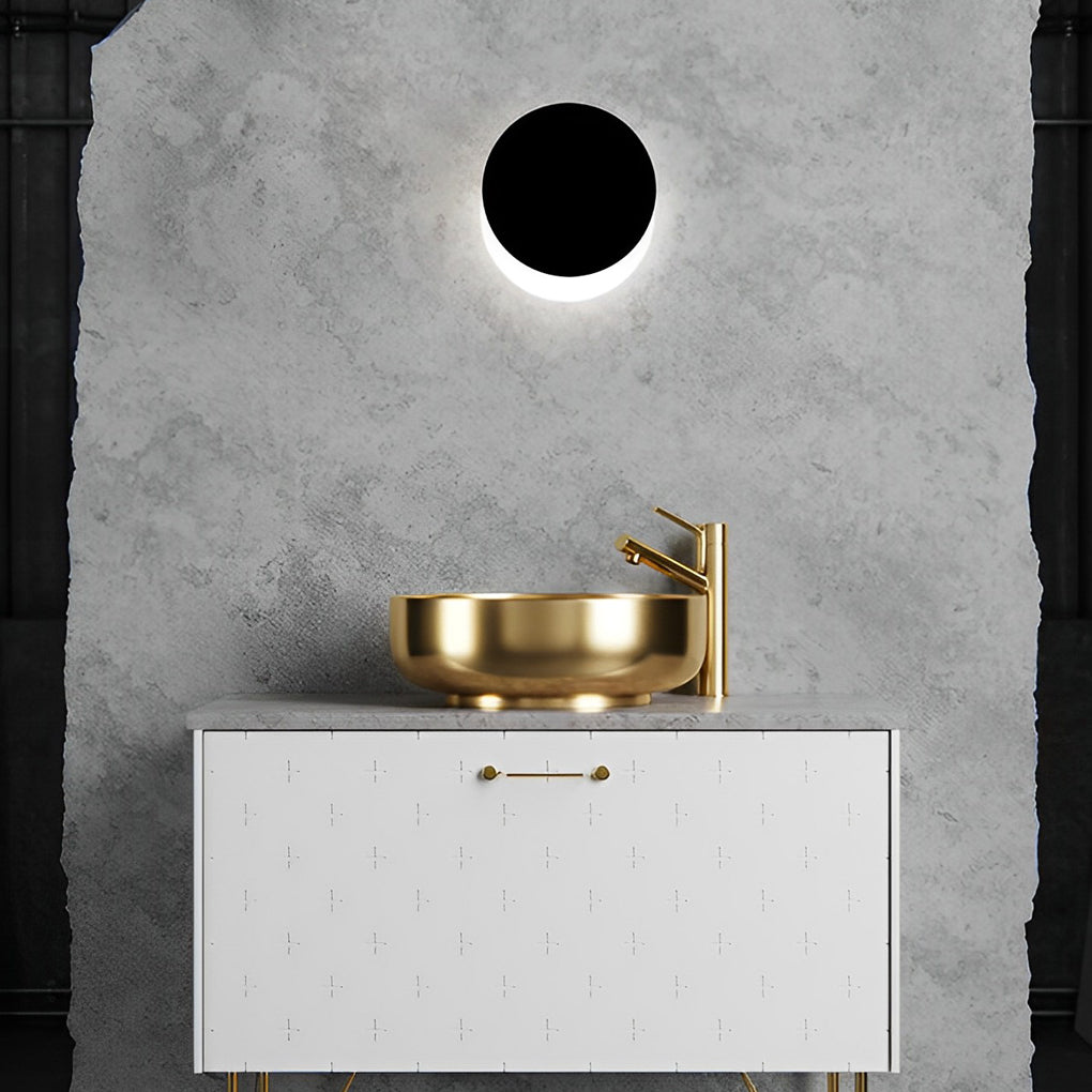 [Open-Box]360° Rotatable Round LED Modern Wall Lamp Decorative Wall Sconce Lighting