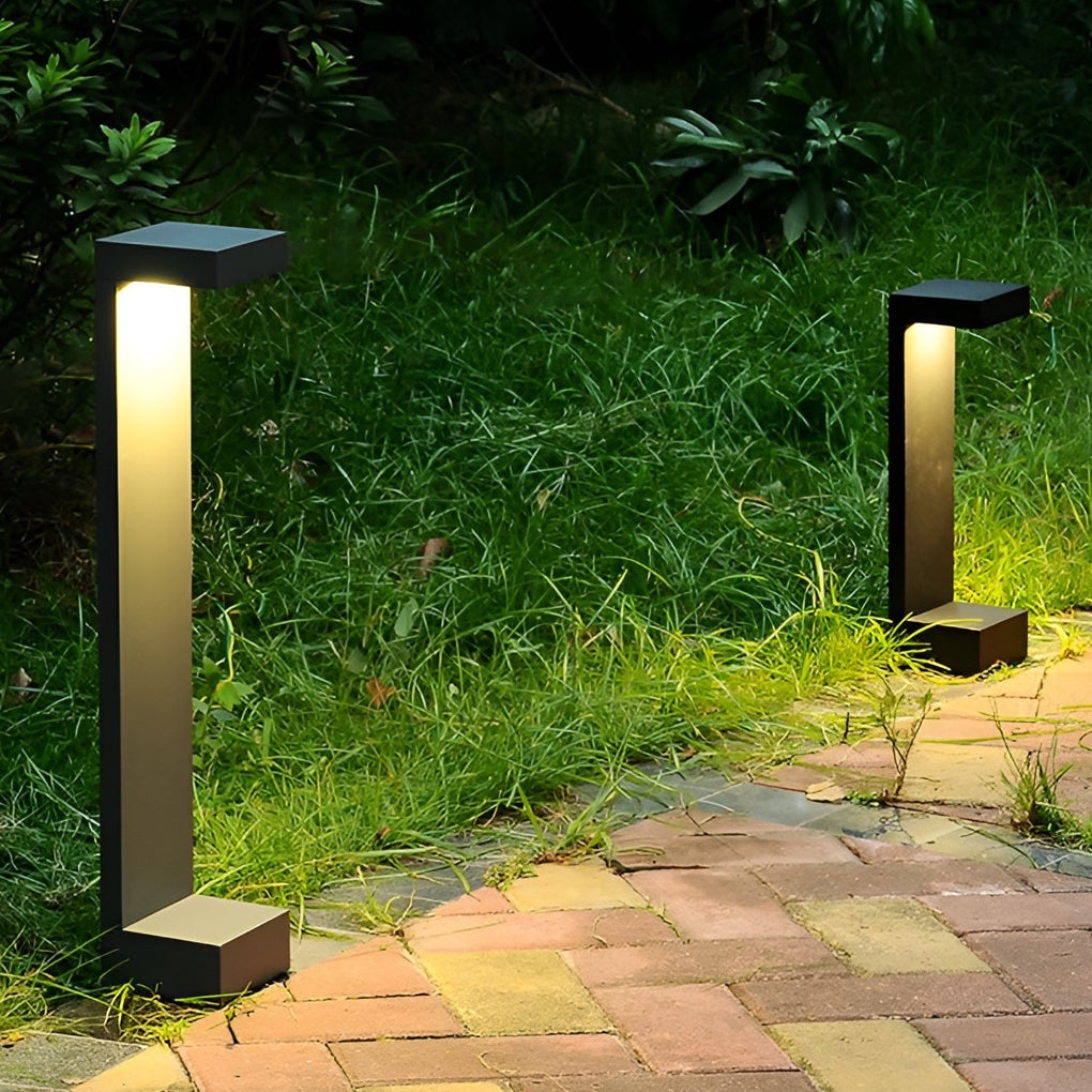 Rectangle  Waterproof LED Modern Outdoor Pathway Lights Garden Lights - Dazuma