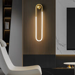 Round Rectangular Three Step Dimming LED Copper Minimalist Wall Lamp - Dazuma