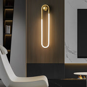 Round Rectangular Three Step Dimming LED Copper Minimalist Wall Lamp - Dazuma