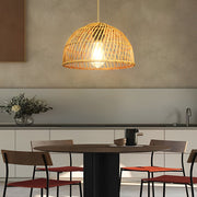 Handmade Rattan Bamboo Southeast Asian Japanese Style Chandelier Light - Dazuma