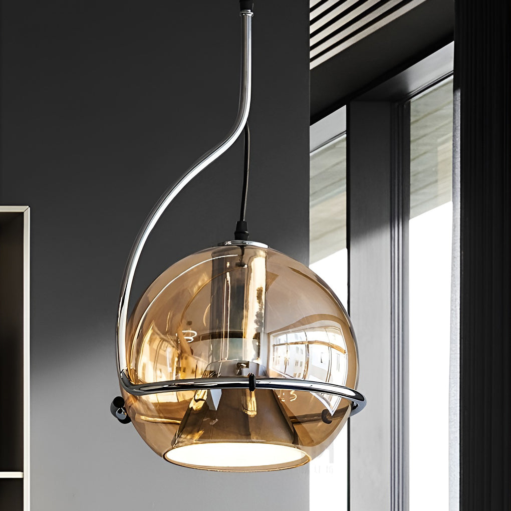 Creative Ball-shaped Glass Modern Pendant Light Hanging Lamp Island Lights - Dazuma