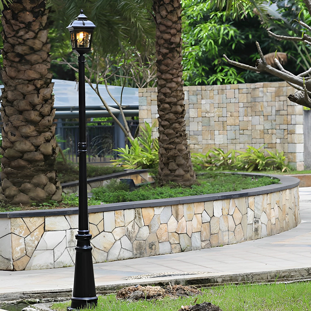 Retro Minimalist LED Waterproof European Style Garden Lamp Post Lights - Dazuma
