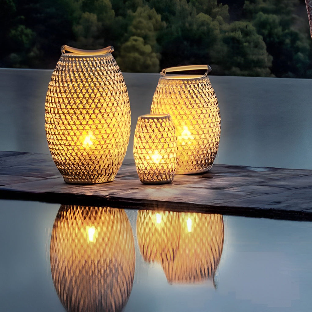Portable  Lanterns Shape Waterproof LED Modern Lawn Light