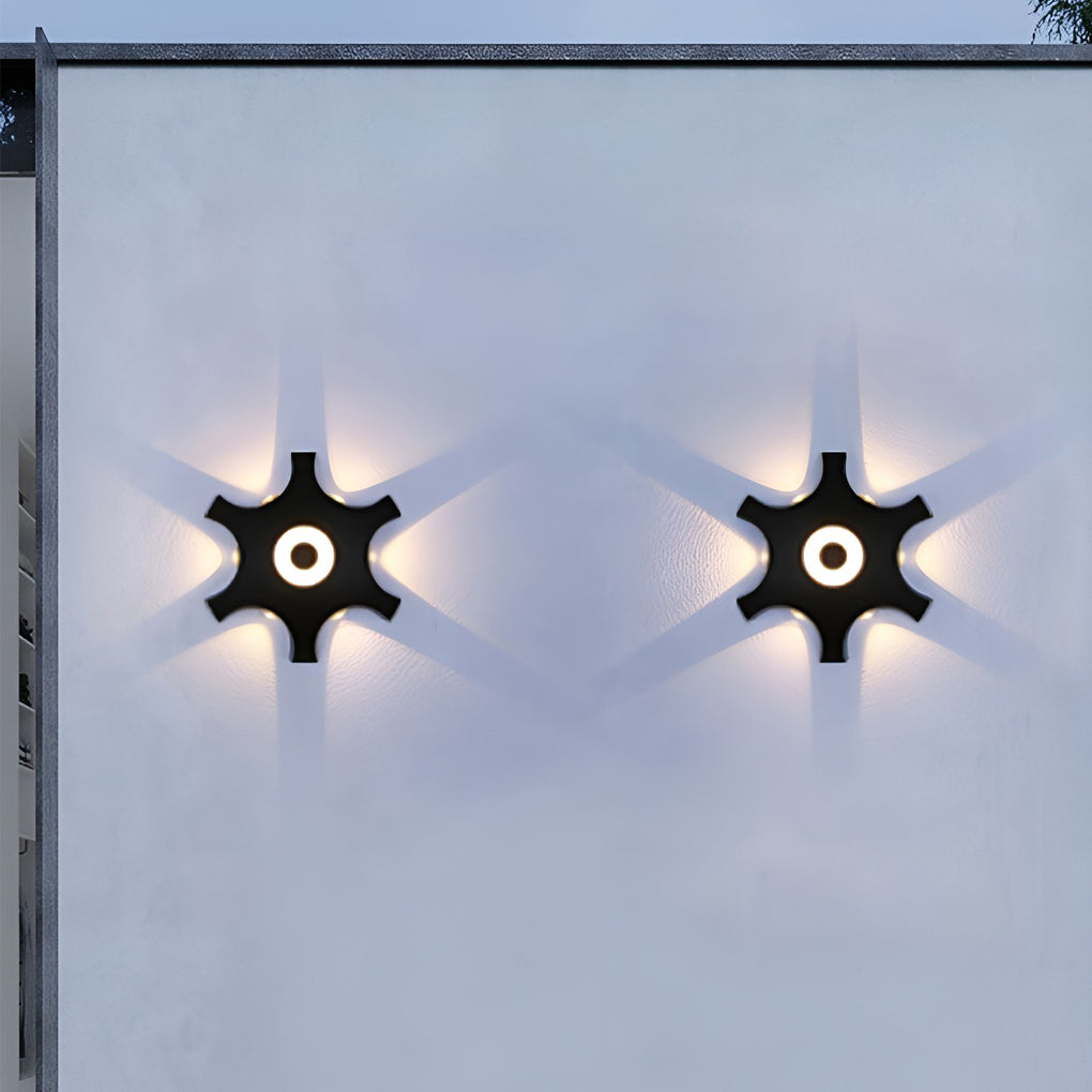 Flower Shaped LED Waterproof Nordic Wall Washer Lights