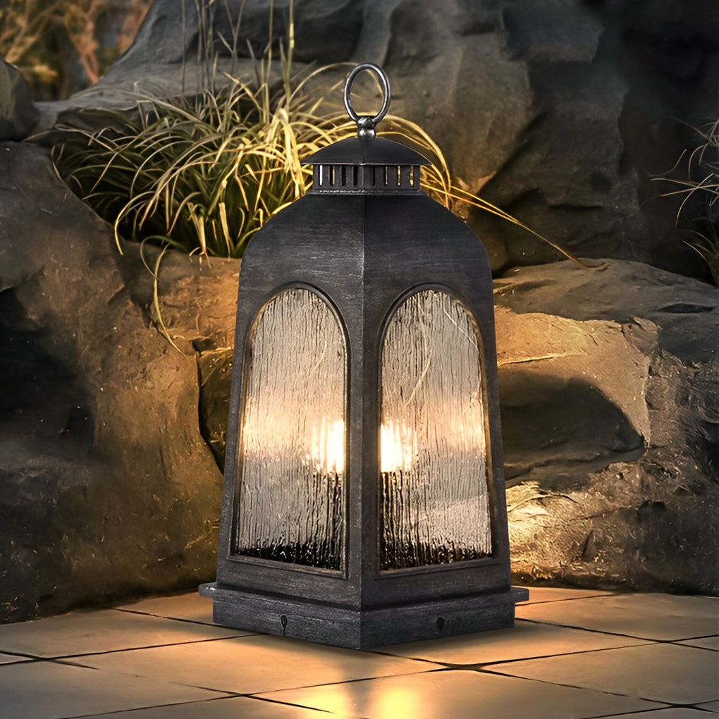 Waterproof Metal Portable Retro European-style Outdoor Floor Lamp Lawn Lights - Dazuma