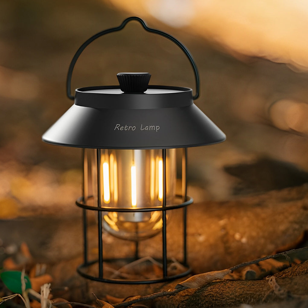 USB Rechargeable Dimmable LED Hanging Stand Portable Outdoor Lanterns