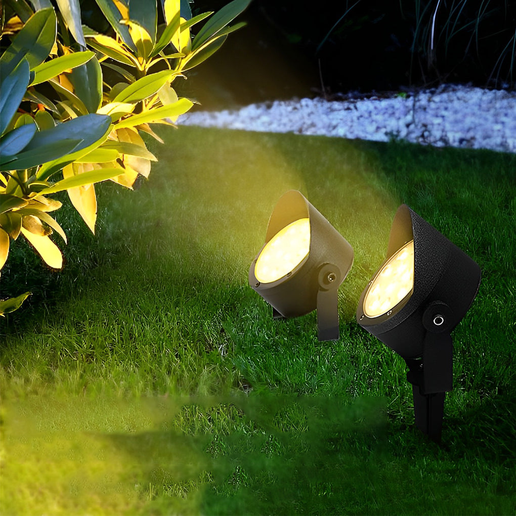 Adjustable Waterproof LED Anti-slip Black Modern Outdoor Spotlights - Dazuma