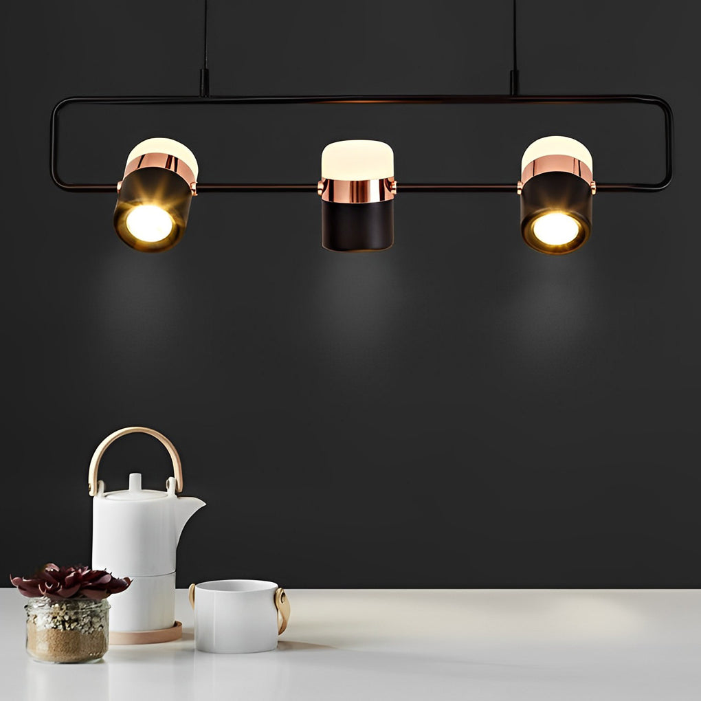 Rotatable Creative Electroplated Metal LED Nordic Chandelier Pendant ...