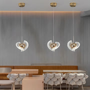 Creative Circle Anodized Acrylic LED Modern Pendant Lighting Hanging Lamp - Dazuma