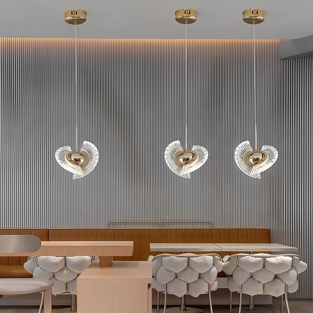 Creative Circle Anodized Acrylic LED Modern Pendant Lighting Hanging Lamp - Dazuma