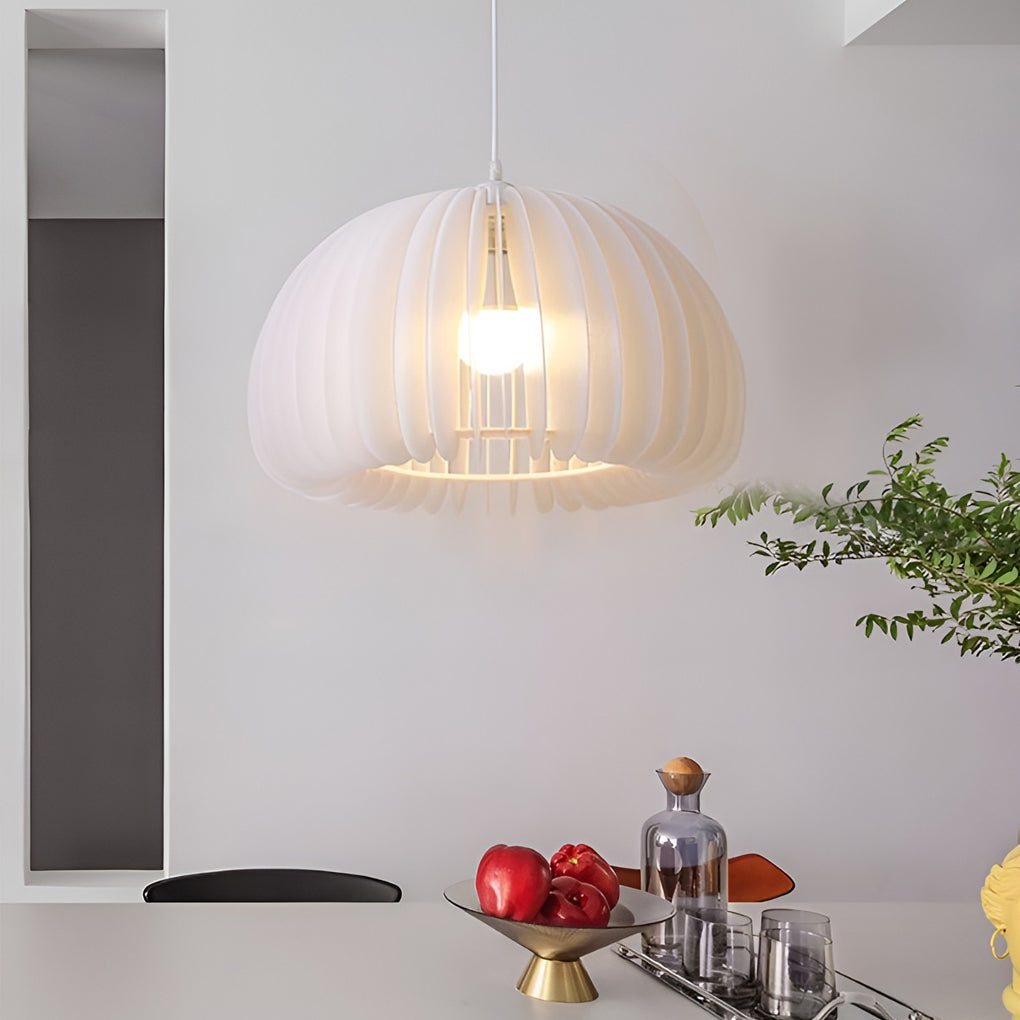 Lantern Shaped 3 Step Dimming LED 16W White Nordic Pendant Light - Dazuma