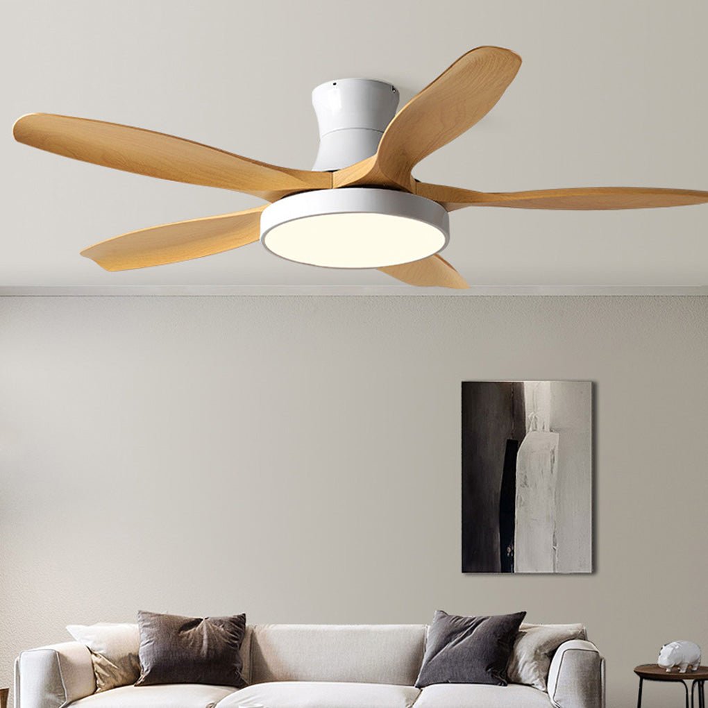 60'' Frequency Conversion 6 Gear Fan Chandelier Supports Forward and Reverse with Remote Control - Dazuma