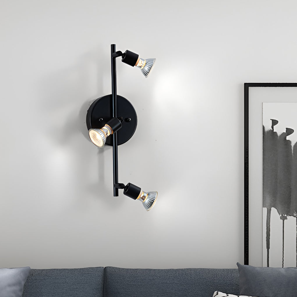 Adjustable Iron GU10 Bulb Black Nordic Ceiling Lights Flush Mount Lighting