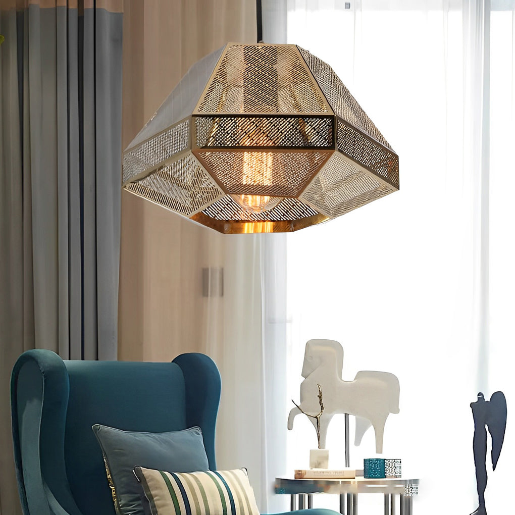 Electroplated Stainless Steel Creative Geometric Nordic Pendant Lights