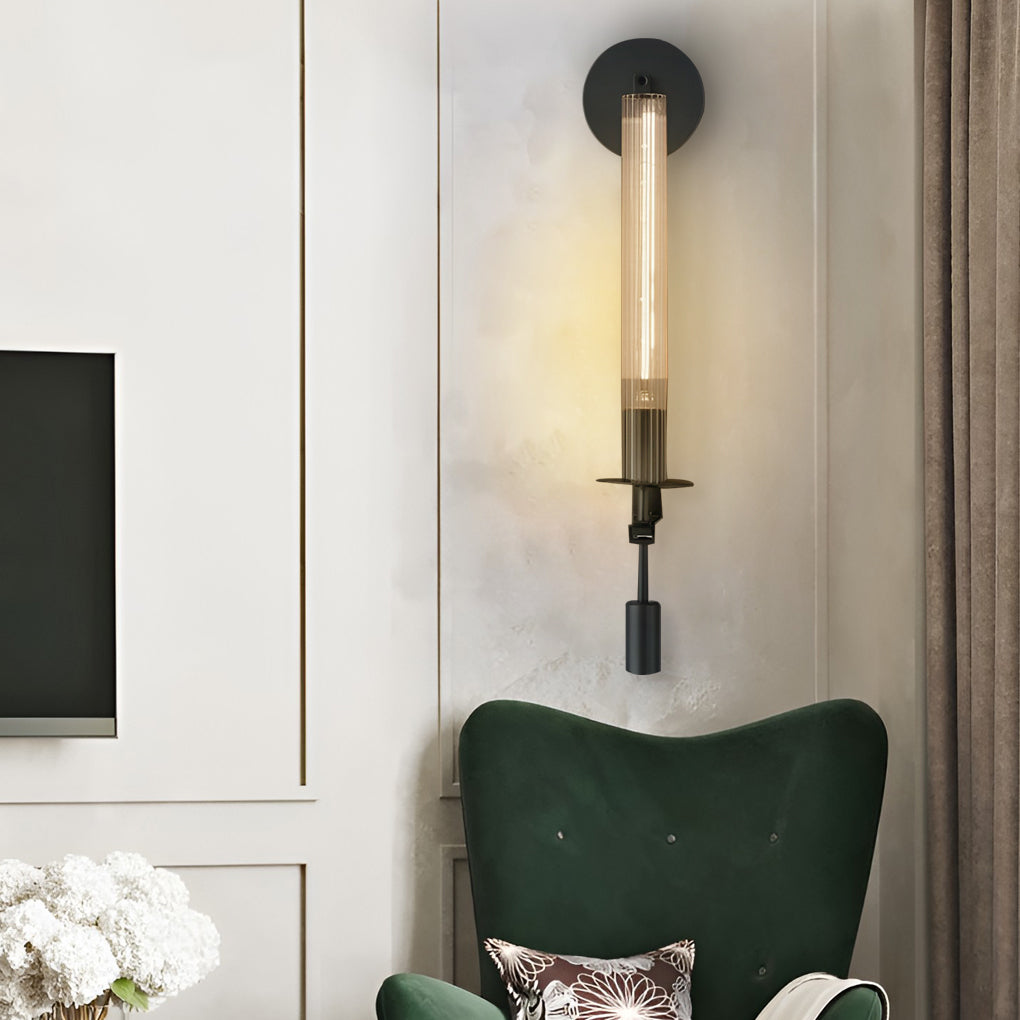 Creative Crystal Lampshade E14 Postmodern Plug in Wall Lights Wall Lamp