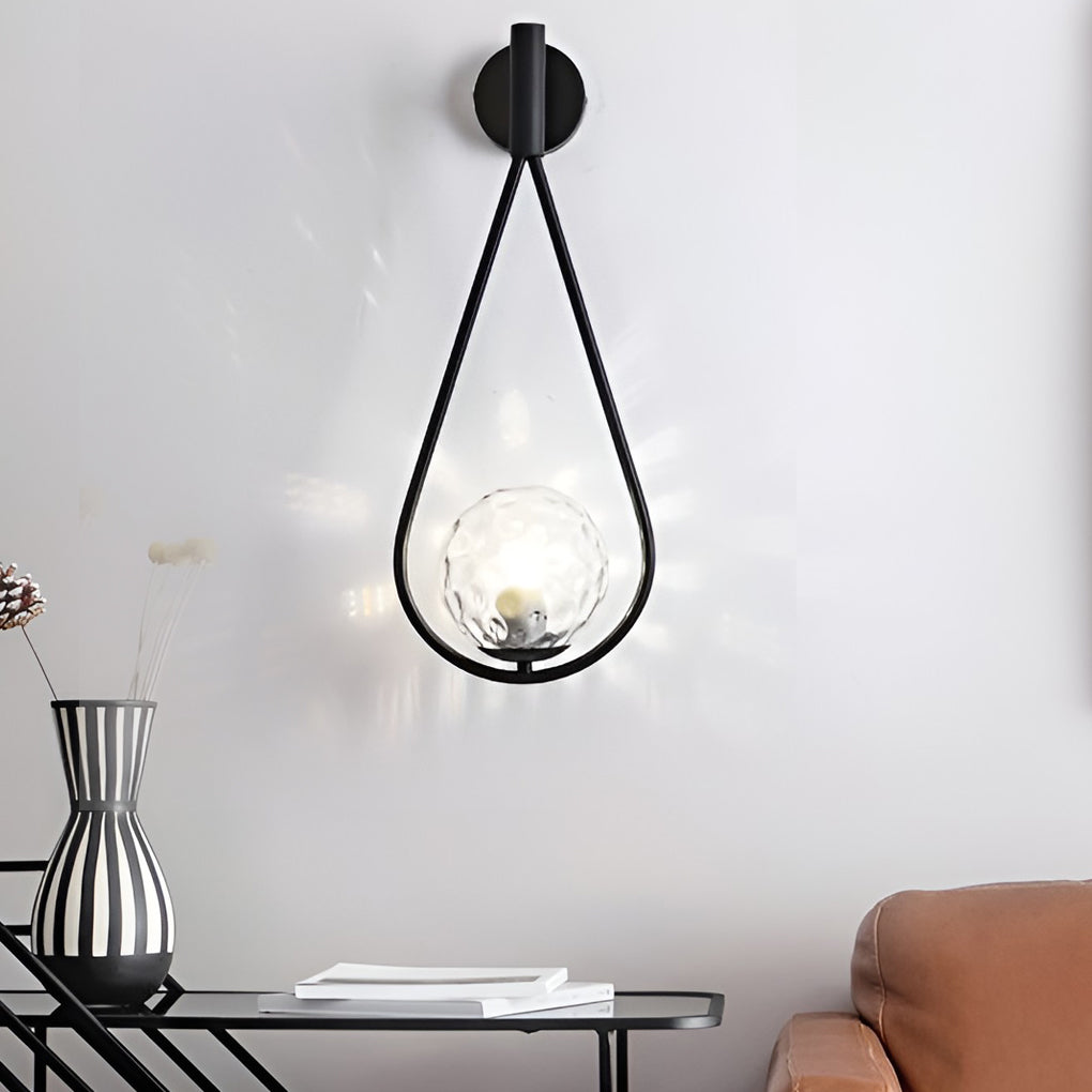 Water Drop Shaped LED Nordic Wall Lamp Wall Light Fixture Wall Sconce Lighting - Dazuma