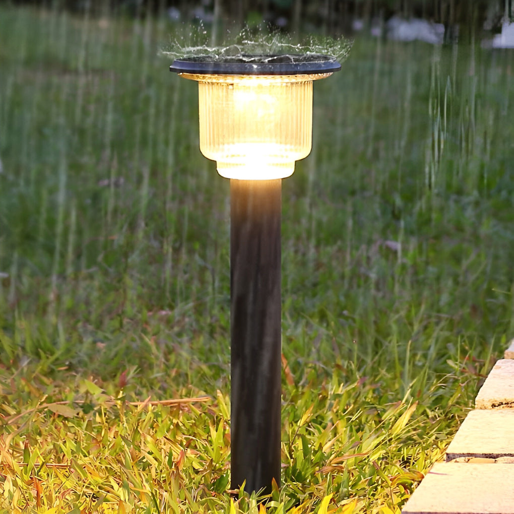 Creative Waterproof LED 3 Step Dimming Modern Solar Lawn Lights Path Light