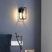Creative Rectangular Glass Black Industrial Wall Lamp Wall Sconce Lighting - Dazuma