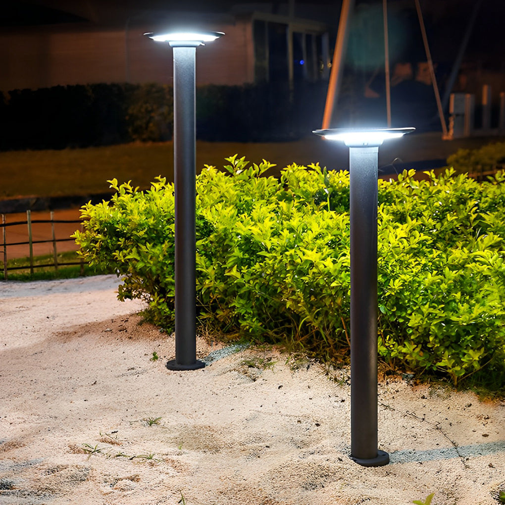 Round Waterproof Intelligent Light Control LED Solar Outdoor Lawn Lamp - Dazuma