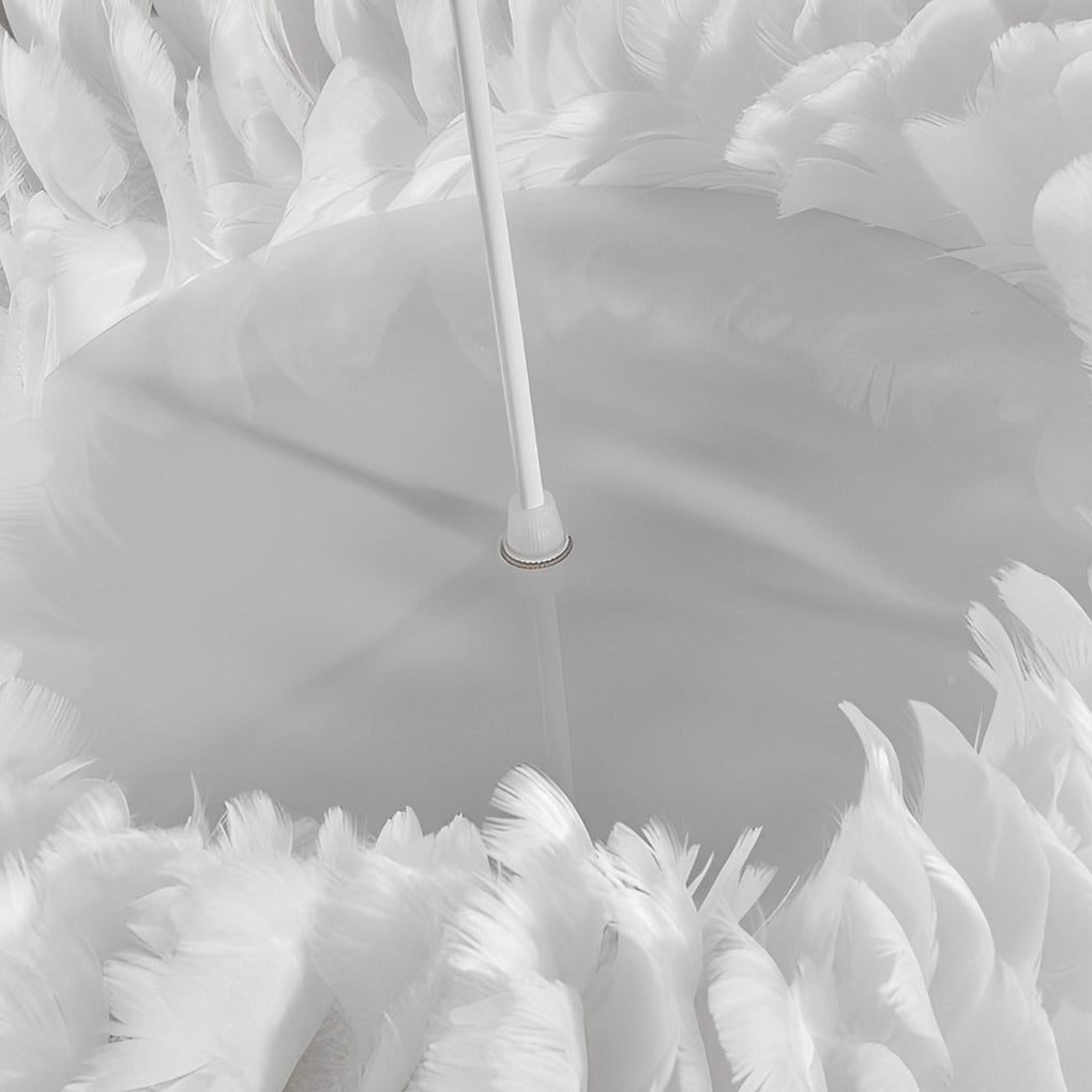 Minimalist Feathers White Creative Modern Pendant Lighting Chandelier
