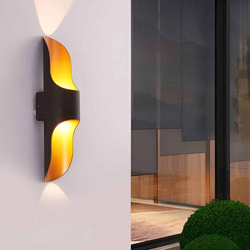 Waterproof Up and Down Lights LED Modern Outdoor Wall Sconces Lighting