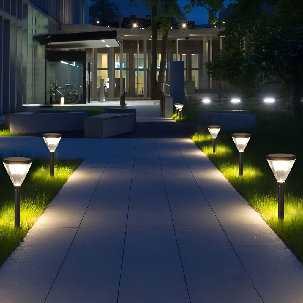 Eco-Efficient Cone-Shaped Solar Path Light Modern LED Outdoor Lighting