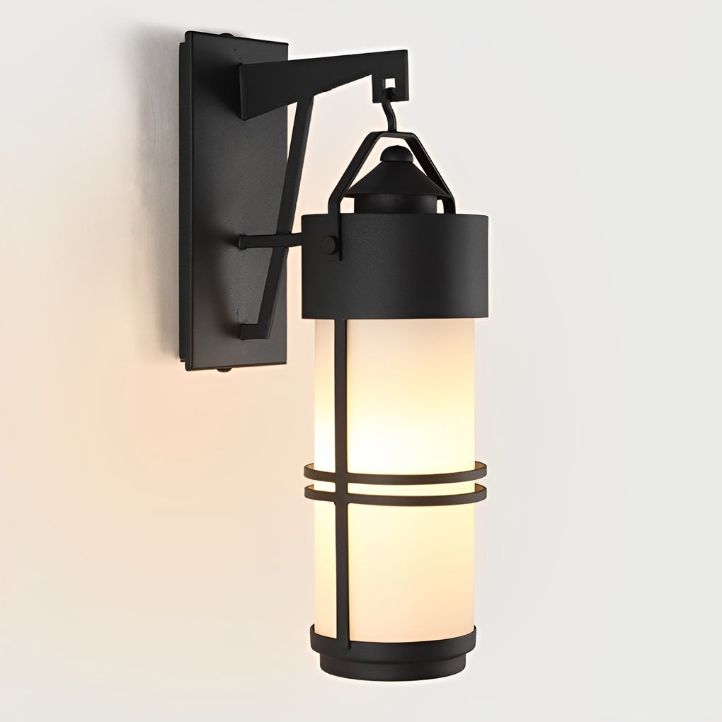Country Retro Waterproof Black American-style Wall Lamp Exterior Lights