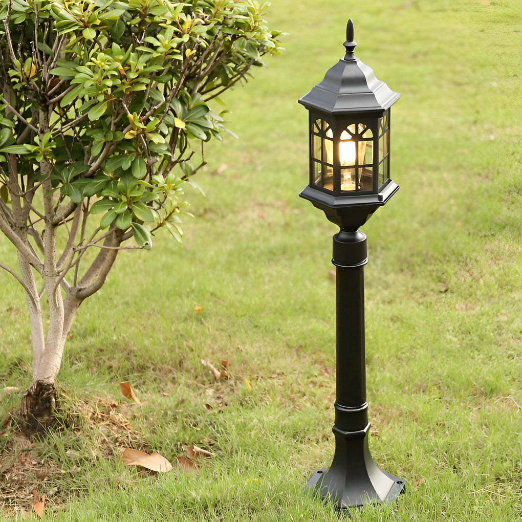 [Open-Box] Elegant Slim Post LED Outdoor Post Lights Black/Bronze Pathway Lamps
