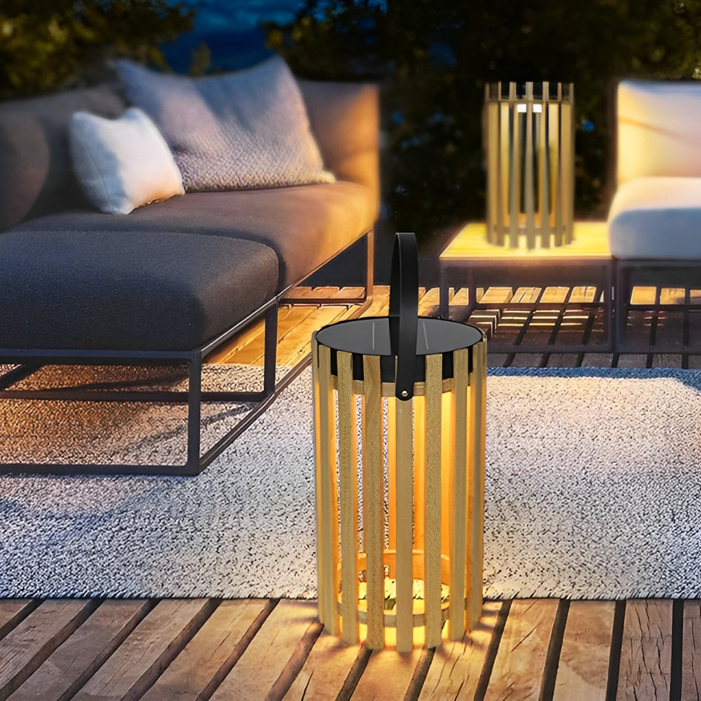 Portable Lantern Design Waterproof LED Modern Solar Outdoor Floor Lamp - Dazuma