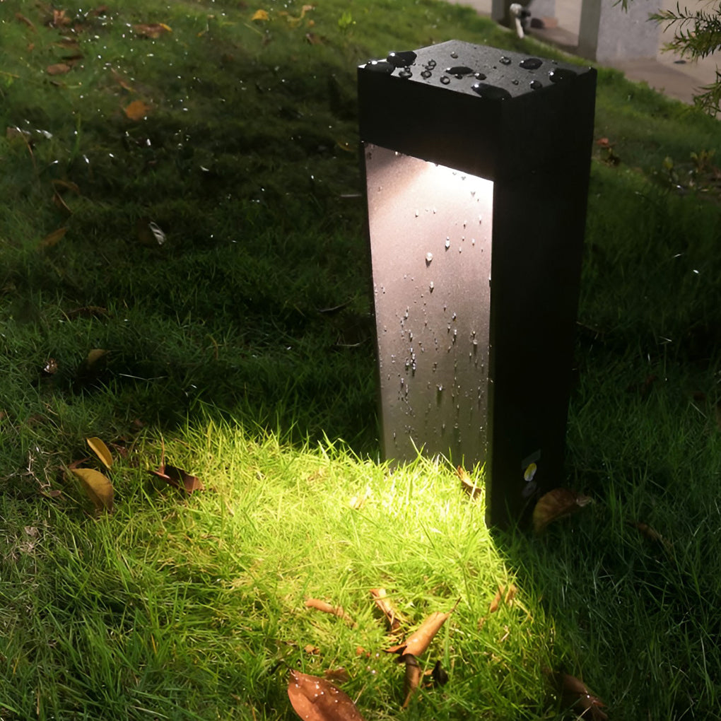 Square 5W LED Waterproof Black Modern Outdoor Lawn Light Path Lights