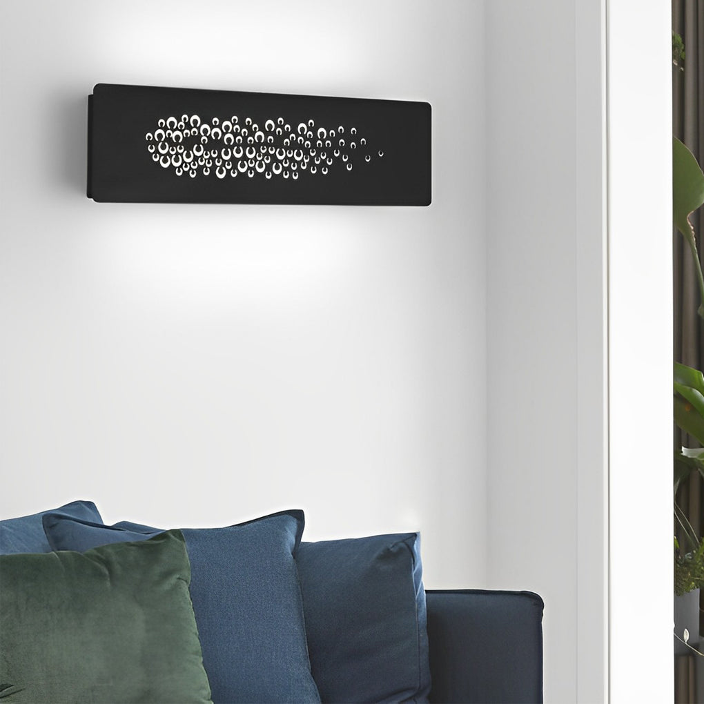 Rectangular Creative Decorative LED Nordic Bedroom Wall Light Fixtures