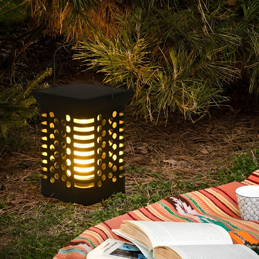 Intelligent Light Sensing LED Rechargeable Portable Solar Lanterns Outdoor