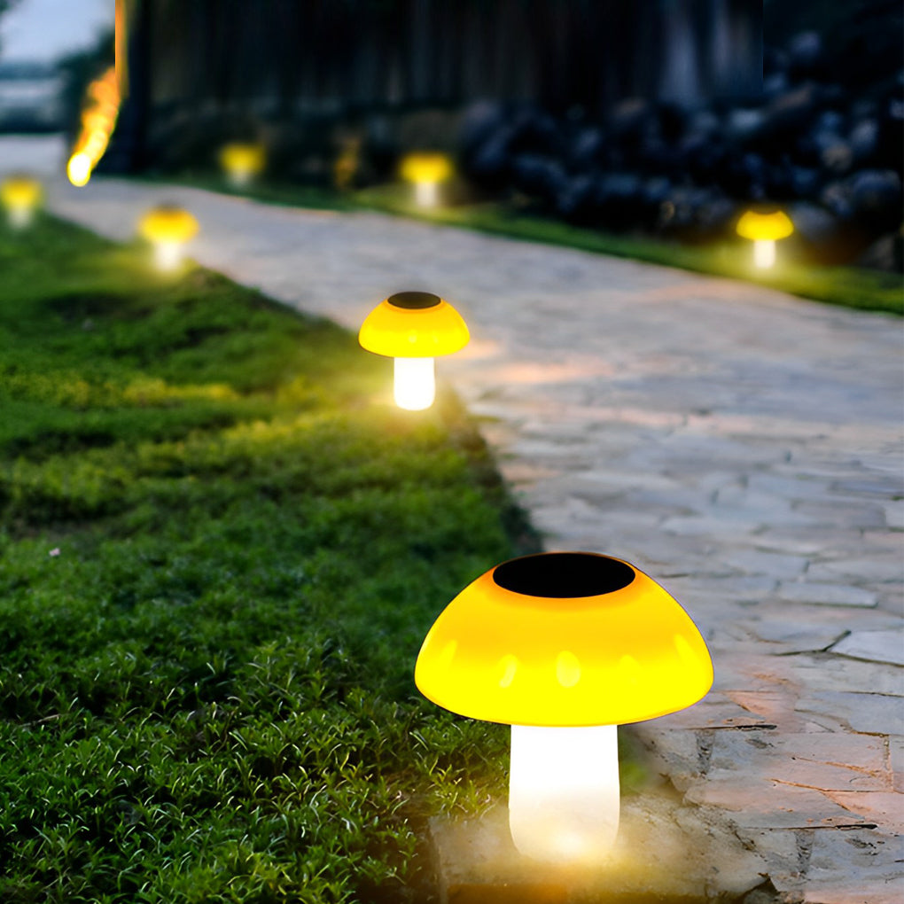 Mushroom Waterproof LED Intelligent Light-controlled Solar Lawn Lights - Dazuma
