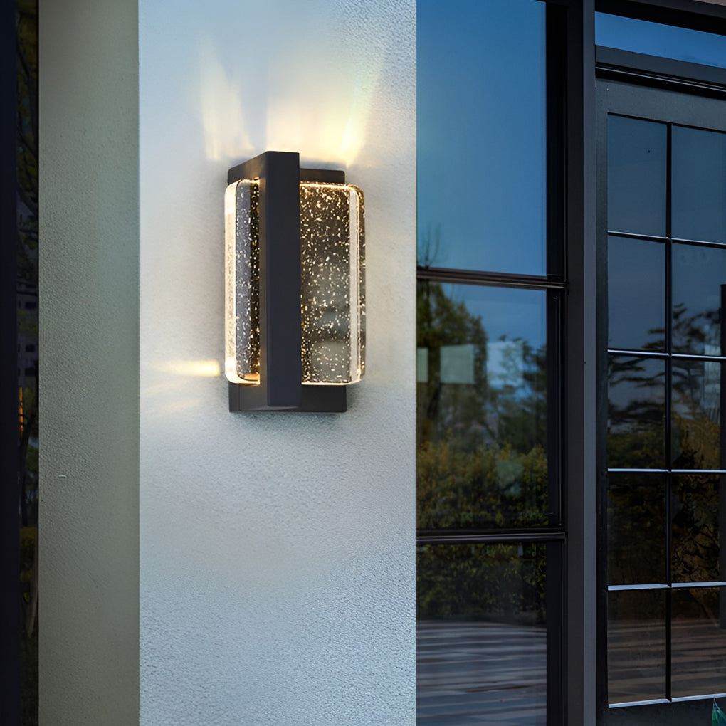 Creative Crystal Waterproof Modern Outdoor Wall Lamp Wall Sconce Lighting - Dazuma