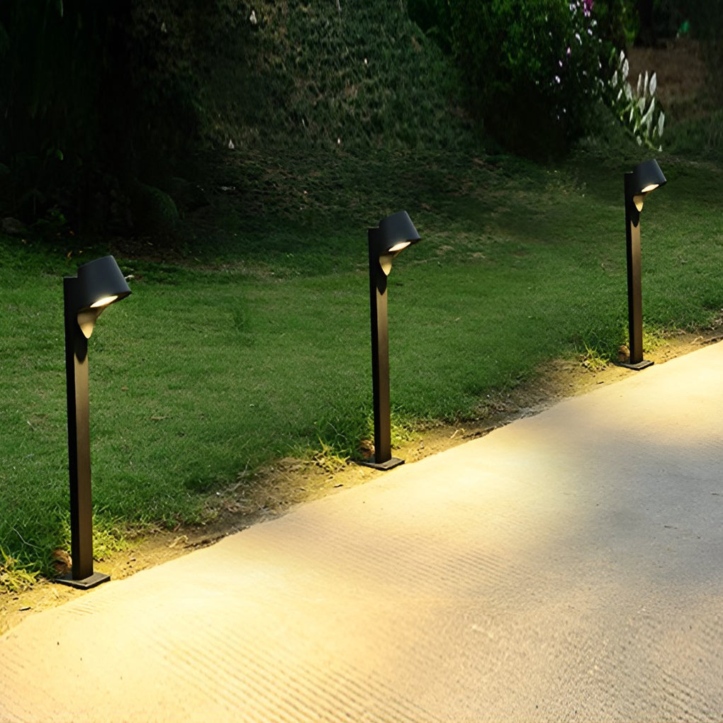 Sleek Black 10W LED Pathway Light Minimalist Outdoor Waterproof Lighting