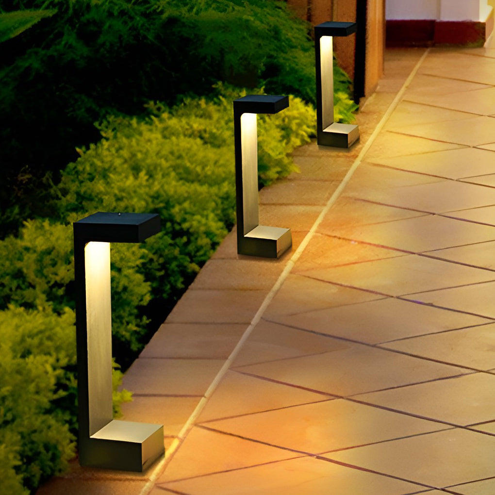 Contemporary Rectangular COB Pathway Lights Waterproof Outdoor Garden Illumination