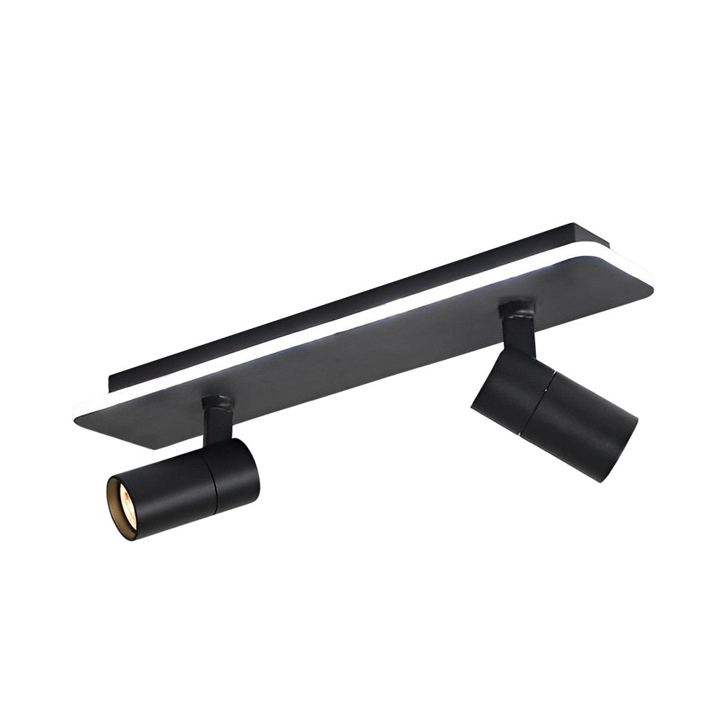 Minimalist Long Rectangular 2/3/4 Light LED Flush Mount Adjustable Spotlight