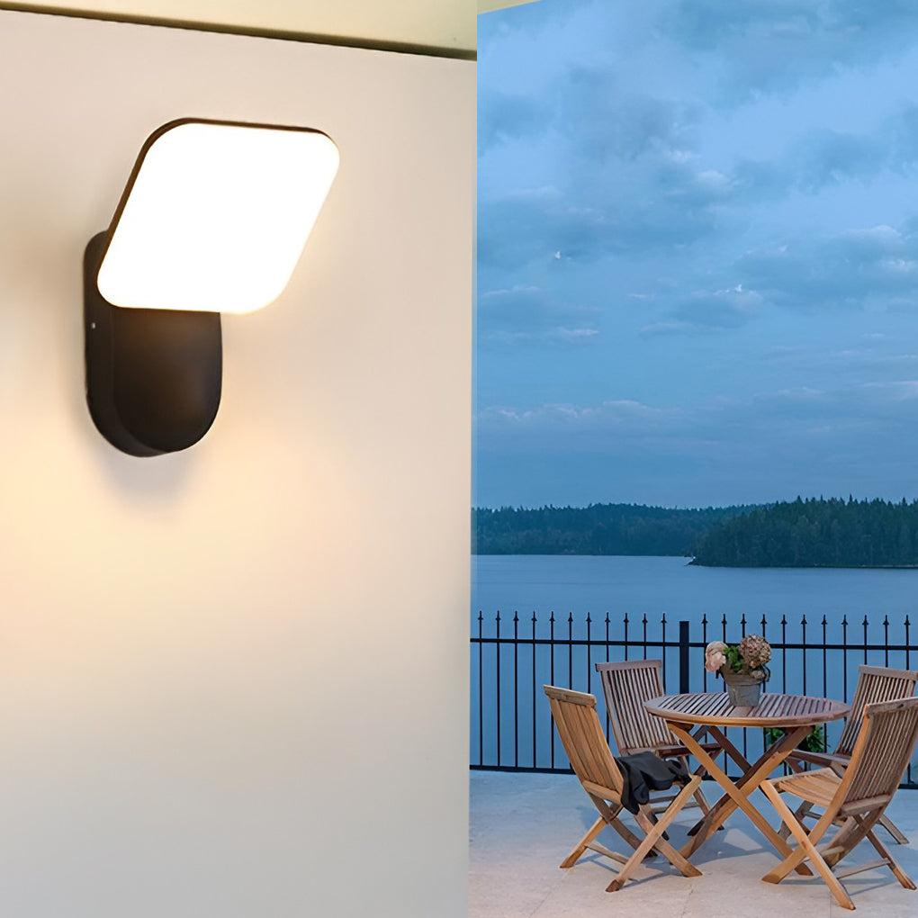 Square LED 12w Waterproof Modern Outdoor Wall Lamp Wall Sconces Lighting