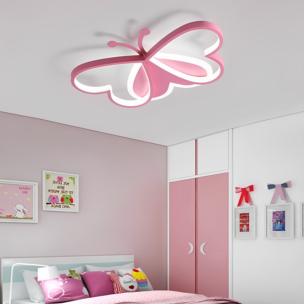 Creative Butterflies Shaped LED Modern Ceiling Lights Flush Mount Lighting
